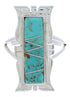 Sterling Silver Turquoise Southwestern Jewelry Ring Size 5-1/2 MX23579