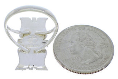 Sterling Silver Turquoise Southwestern Jewelry Ring Size 7-3/4 MX23577