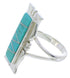 Sterling Silver Jewelry Turquoise Southwestern Ring Size 8-1/4 MX23589
