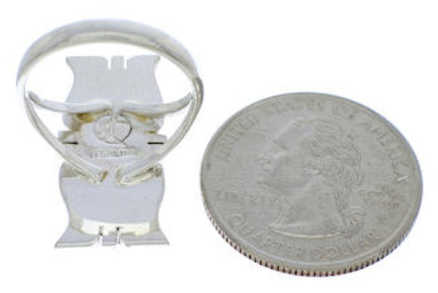 Southwest Sterling Silver Jewelry Turquoise Ring Size 5-1/4 MX23601