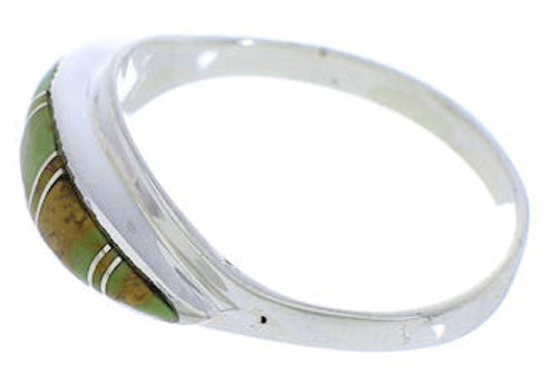 Southwest Sterling Silver Turquoise Ring Size 5-3/4 MX22389