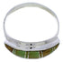 Southwest Jewelry Silver Turquoise Inlay Ring Size 6-3/4 MX22392