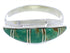Turquoise Inlay Silver Jewelry Ring Size 8-3/4 MX22417
