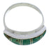 Turquoise Inlay Silver Jewelry Southwest Ring Size 5-1/4 MX22416