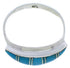 Silver Turquoise Inlay Ring Size 7-3/4 MX22428