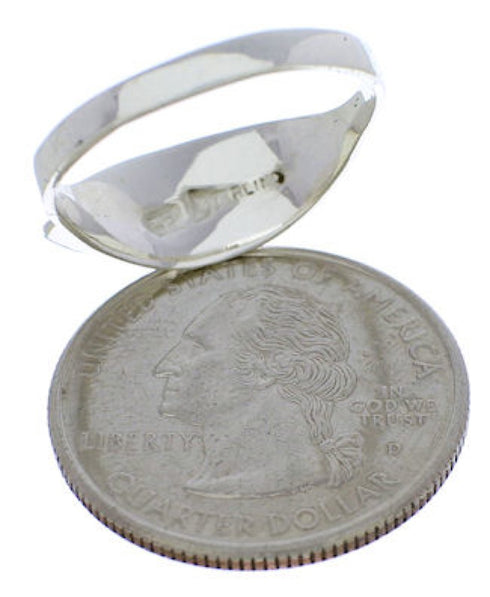 Silver Turquoise Southwest Jewelry Ring Size 7-1/4 MX22435