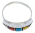 Sterling Silver Multicolor Inlay Southwest Ring Size 6-3/4 MX22462
