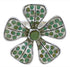 Turquoise Flower Sterling Silver Southwest Ring Size 8-1/2 RX88433