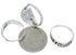 Genuine Silver And Turquoise Stackable Ring Set Size 7-1/4 UX33423