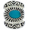 Southwest Turquoise And Silver Stackable Ring Set Size 5-1/2 UX33425