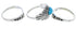 Sterling Silver And Turquoise Stackable Ring Set Size 8-1/2 UX33440