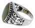 Southwestern Turquoise Sterling Silver Jewelry Ring Size 5-1/4 UX33467