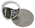 Southwestern Turquoise Sterling Silver Jewelry Ring Size 5-1/4 UX33467