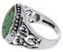 Authentic Sterling Silver And Turquoise Ring Size 5-1/4 UX33468