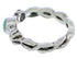 Sterling Silver And Turquoise Jewelry Ring Size 8-1/4 UX33537