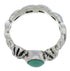 Southwest Sterling Silver And Turquoise Ring Size 7-1/2 UX33536