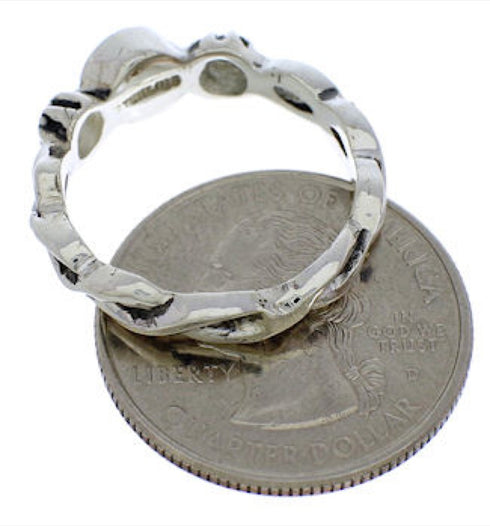 Sterling Silver And Turquoise Jewelry Ring Size 5-1/2 UX33539