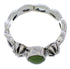 Authentic Sterling Silver And Turquoise Jewelry Ring Size 8 UX33548