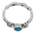 Southwestern Sterling Silver Turquoise Ring Size 5-3/4 YX81420