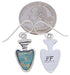 Southwest Turquoise And Opal Arrowhead Earrings EX32687