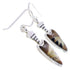 Tiger Eye And Multicolor Silver Arrowhead Earrings EX32705
