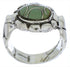 Authentic Sterling Silver Turquoise Ring Size 7-3/4 WX39050