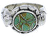 Sterling Silver Southwest Turquoise Ring Size 8-1/4 WX39308