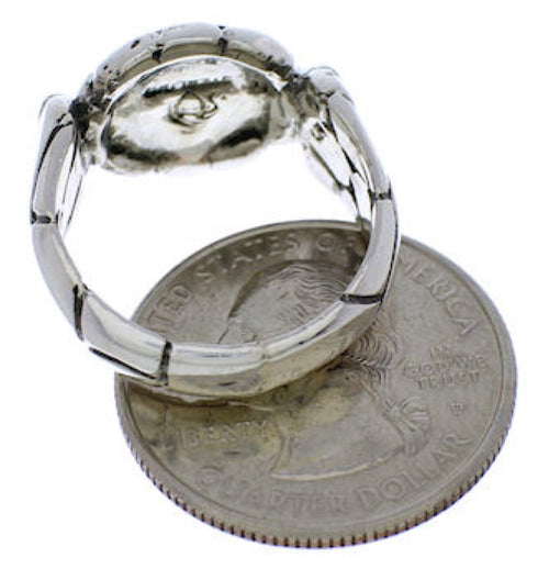 Sterling Silver Turquoise Southwest Ring Size 5-1/2 WX39311