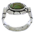 Southwest Turquoise Sterling Silver Ring Size 8-1/2 WX39323