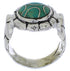 Genuine Sterling Silver Jewelry Turquoise Ring Size 6-3/4 WX39355