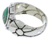 Turquoise Inlay Sterling Silver Ring Size 6-1/2 WX39458
