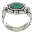 Southwest Silver Turquoise Inlay Ring Size 6-3/4 WX39450