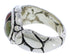 Multicolor Inlay Southwest Silver Ring Size 8 WX39558