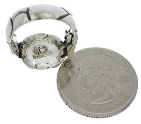 Authentic Sterling Silver Multicolor Jewelry Ring Size 7-1/4 WX39539