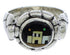 Native American Design Multicolor Silver Ring Size 7-1/4 WX39714