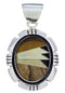 Sterling Silver Southwest Jewelry Multicolor Pendant PX30435