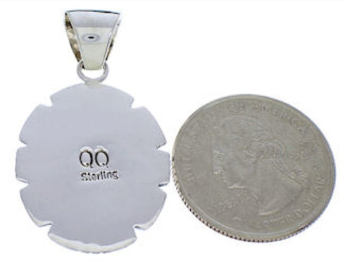 Sterling Silver Southwest Jewelry Multicolor Pendant PX30435