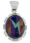 Multicolor Jewelry Sterling Silver Pendant PX30440