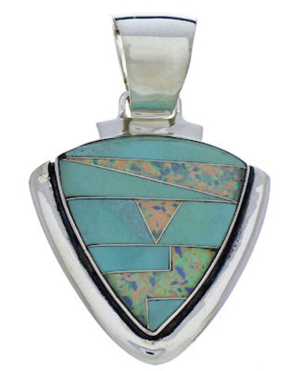 Turquoise And Opal Southwestern Pendant Jewelry PX30513