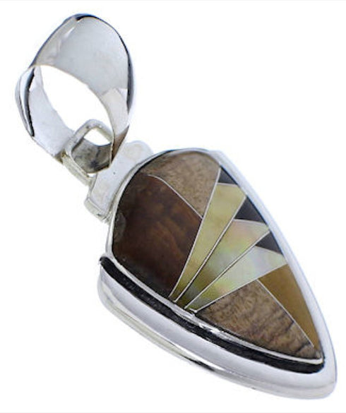 Sterling Silver Multicolor Pendant Jewelry PX30522