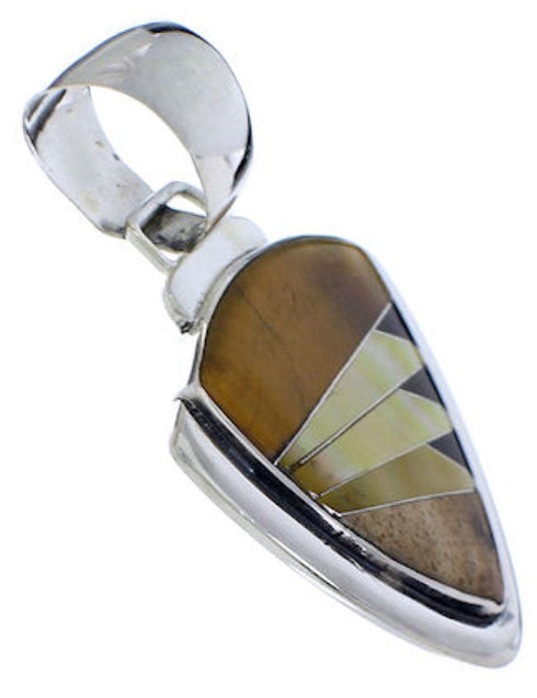 Southwest Multicolor Silver Pendant Jewelry PX30524