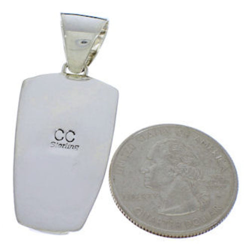 Silver And Multicolor Jewelry Southwest Pendant PX30572