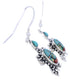 Multicolor Native American Village Design Turtle Earrings EX32307
