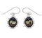 Multicolor And Silver Native American Village Design Earrings EX32322