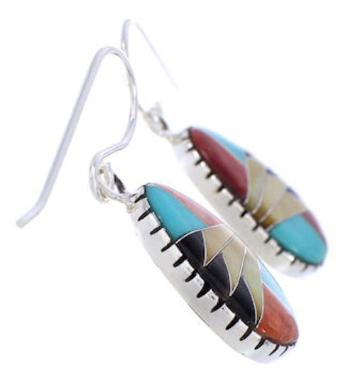 Multicolor And Genuine Sterling Silver Earrings EX32336