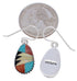 Multicolor And Genuine Sterling Silver Earrings EX32336