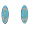 Southwestern Turquoise And Opal Inlay Earrings EX32408