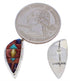 Silver Southwest Multicolor Inlay Earrings EX32437