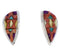 Southwest Jewelry Multicolor Inlay Earrings EX32440