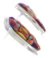Southwest Jewelry Multicolor Inlay Earrings EX32440